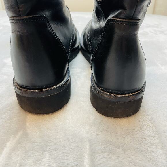 Stonefly Gore-Tex Combat Boots Womens EUR 37 US 6.5 Black Leather Lace Up Hi Top - Picture 4 of 9